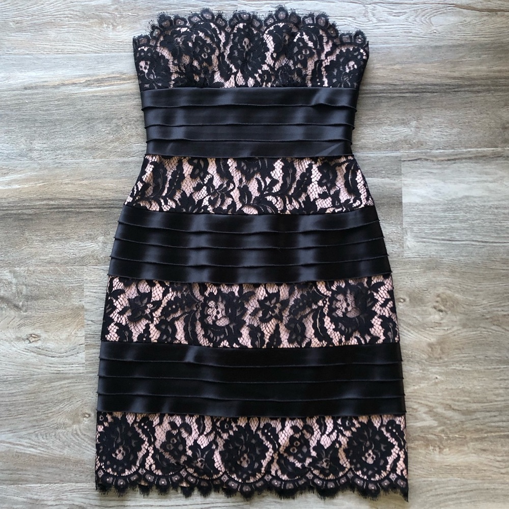 BCBGMaxAzria Black Lace Dress